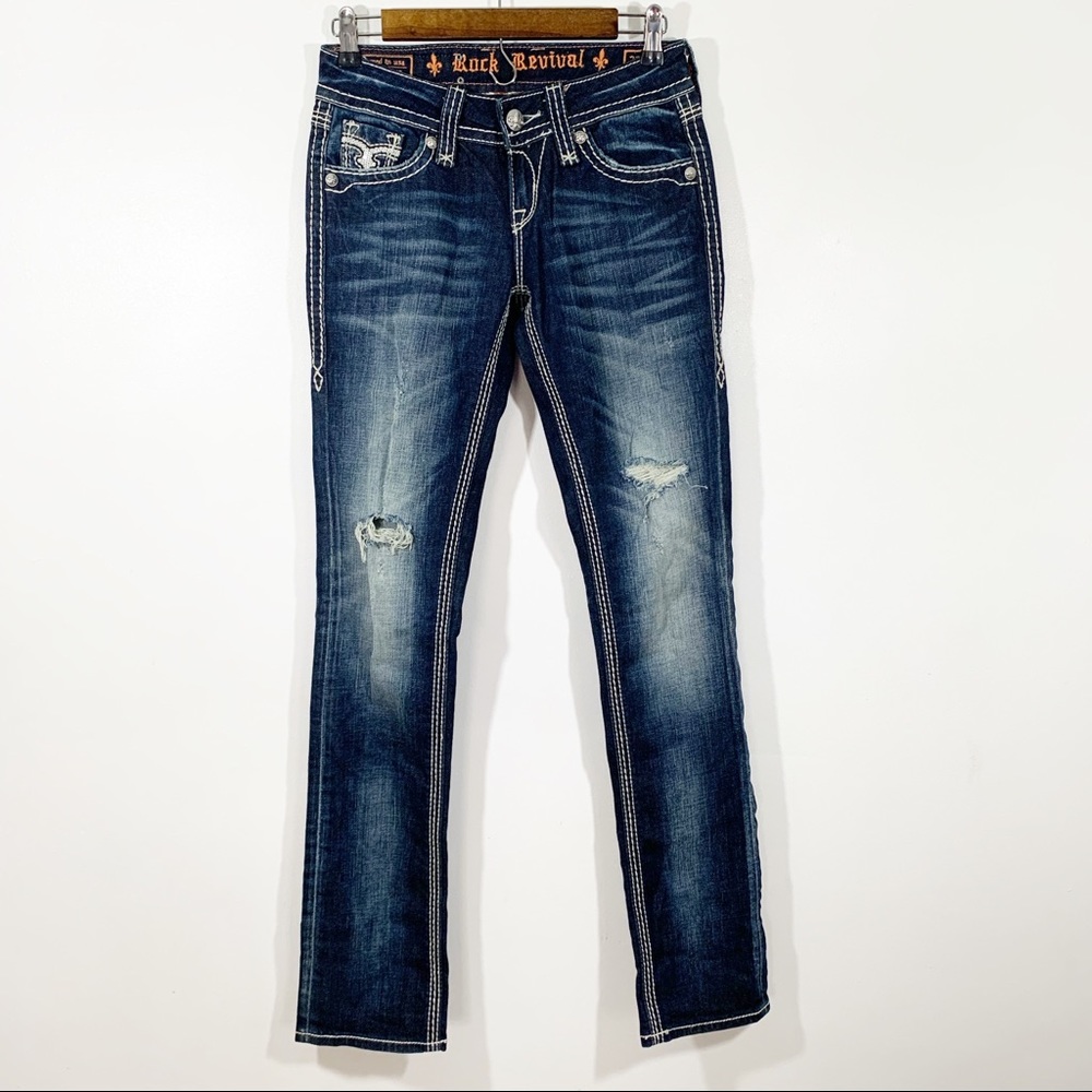 Rock Revival Madison Straight Jeans Sz 26